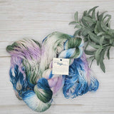 Wild Sage Wool - Rosemary Fingering Shimmer (Velvet Moss)
