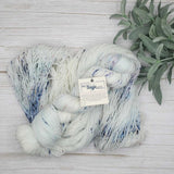 Wild Sage Wool - Rosemary Fingering Shimmer (Blueberry Sparkle)
