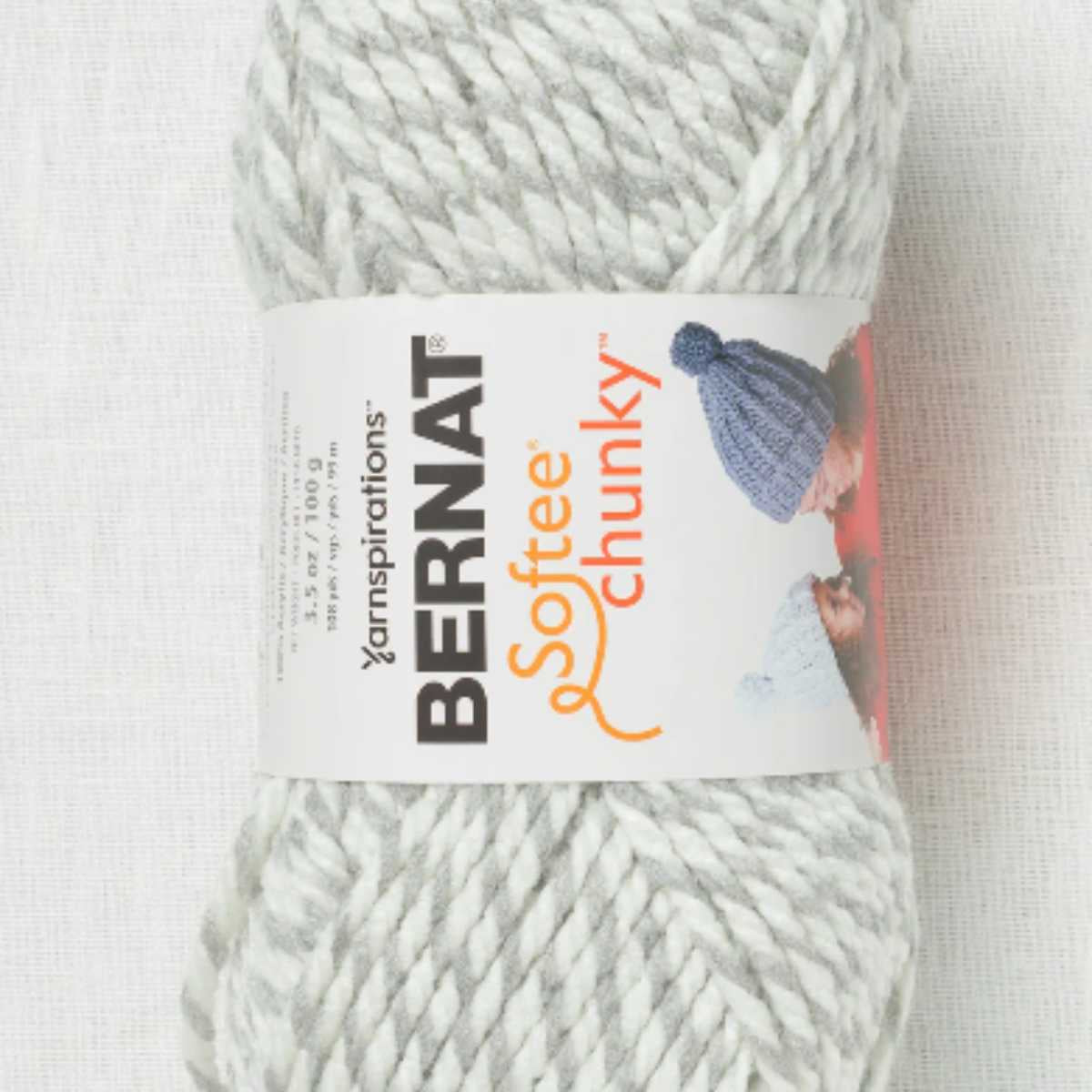 Bernat Softee Chunky (Gray Ragg) – Woolly Buffalo Yarn Co