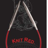 9" Red ChiaoGoo Steel Circular Needle