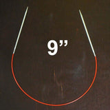 9" Red ChiaoGoo Steel Circular Needle
