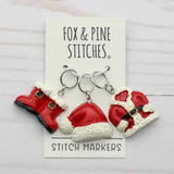Stitch Markers (Santa Suit)