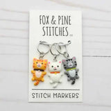 Stitch Markers (Happy Cats)