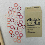 Large Rings Stitch Markers (Warm Tone Collection)