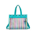 Della Q - Rainbow Maker's Mesh Tote (Ocean)