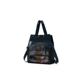 Della Q - Maker's Tall Mesh Tote (Blue)