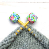 Stitch Stoppers (Blue Floral Hexagon)