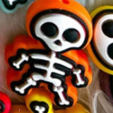 Three by the Sea Designs - Needle Stoppers (Skeleton, Orange)
