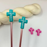 Three by the Sea Designs - Needle Stoppers (No Greater Love, Blue)