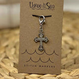 Three by the Sea Designs - Stitch Marker (He is Risen)