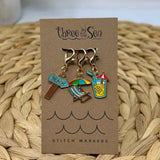 Three by the Sea Designs - Stitch Marker (Set of 3, Beach Bum)