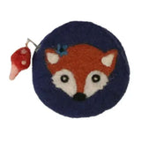 Foxy Felt Notions Bag  (Navy, Small)