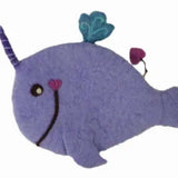 Narwhal Felt Notions Bag (Purple)