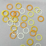 Extra Large Flower Stitch Markers (Yellow)
