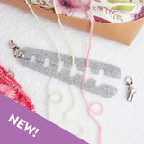 Yarn Gator - Yarn Divider (Silver Glitter)