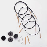 Swivel Stainless Steel Cable - Silver (KnitPro)
