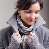 Stitch-Sample Handwarmers & Ripped Scarf Pattern