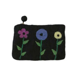 Bloom Felt Notions Bag (Black, Small)