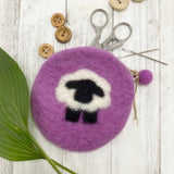 Sheepish Felt Notions Bag  (Purple)