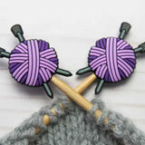 Stitch Stoppers (Purple Yarn Ball)
