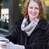 Accelerating Stripes Fingerless Gloves & Cowl Pattern