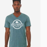WBYC V-Neck T-Shirt (Heathered Dark Teal)