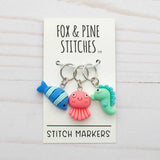Stitch Markers (Sea Life)