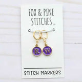 Stitch Markers (Purple Right Wrong Side)