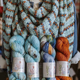 A Chick That Knitz - Thru Lines Scarf (Deluxe Socks)