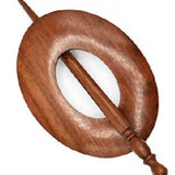 Lykke - Shisham Wood Shawl Pin (Oval)