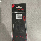 9" Red ChiaoGoo Steel Circular Needle