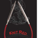 9" Red ChiaoGoo Steel Circular Needle